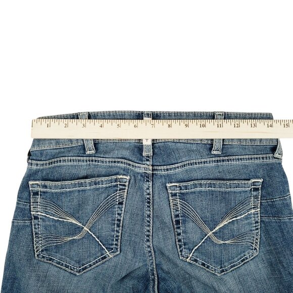Ariat Jeans Women's Size 28L Real Denim Mid Rise Straight Thick Stitch Stretch - Picture 7 of 11